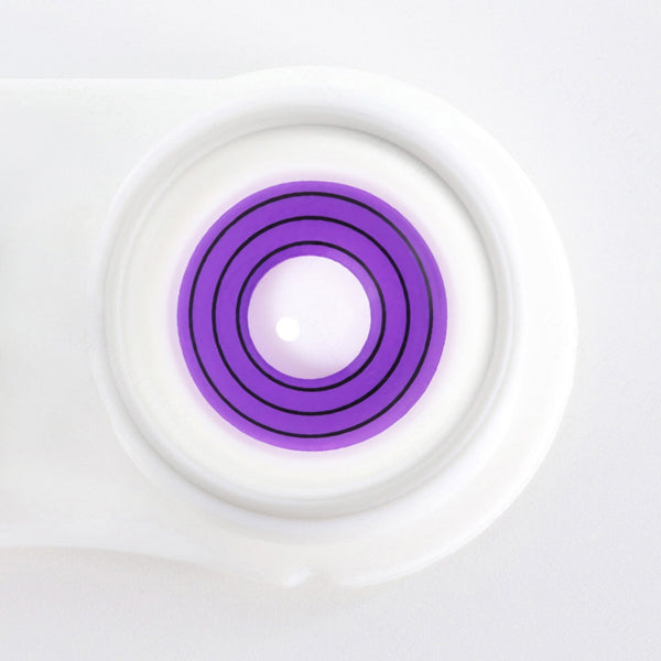 Circle Purple Costume Prescription Yearly Contact Lenses