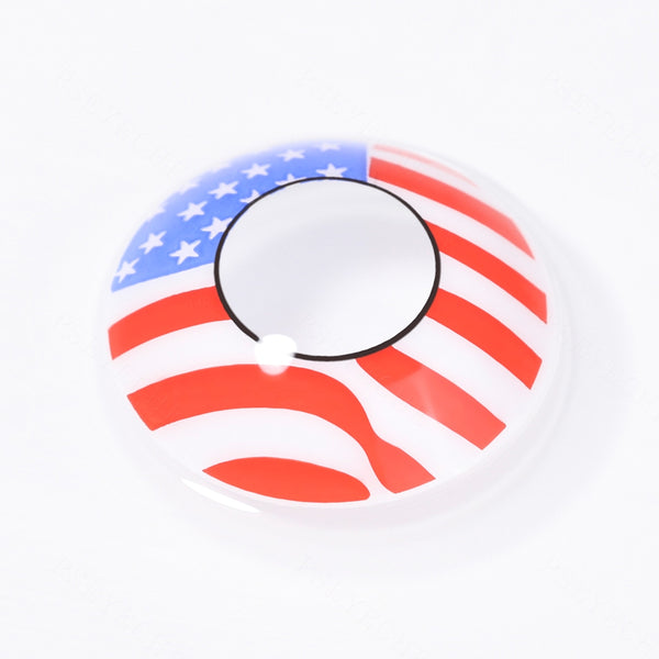 Indepence Day Red Costume Yearly Contact Lenses