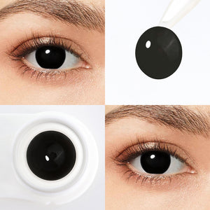 Blind Black Costume Contact Lenses