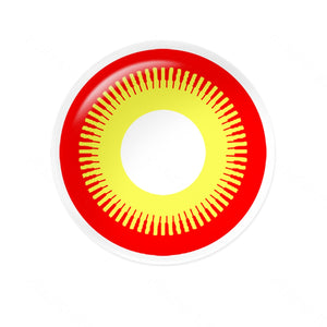 Sunset Blaze Red Costume Yearly Contact Lenses