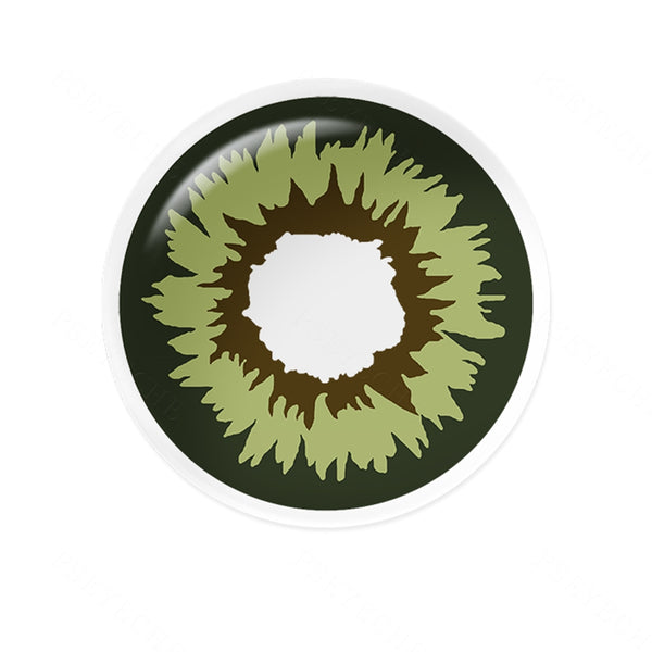 Wonderland Flame Green Costume Yearly Contact Lenses