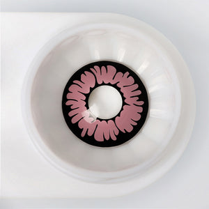Eotd Floral Pink Halloween Yearly Contact Lenses