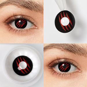 Wolverine Black Costume Yearly Contact Lenses