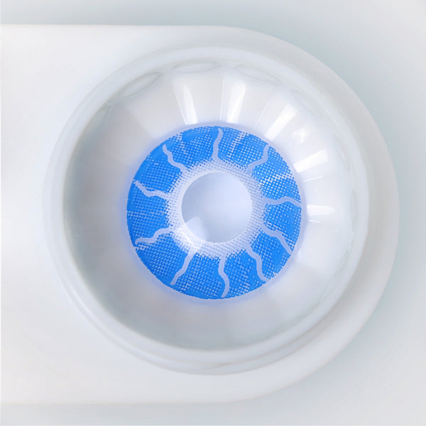 Fiery Spirit Blue Costume Yearly Contact Lenses