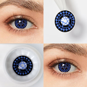 Satellite Blue Costume Yearly Contact Lenses