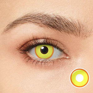 Marigold Halo Yellow Costume Yearly Contact Lenses | 2 Pcs
