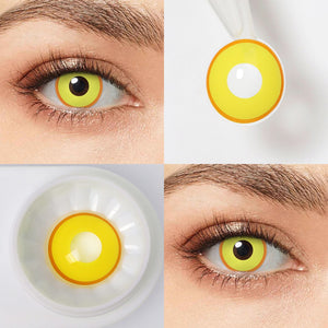 Marigold Halo Yellow Costume Yearly Contact Lenses | 2 Pcs