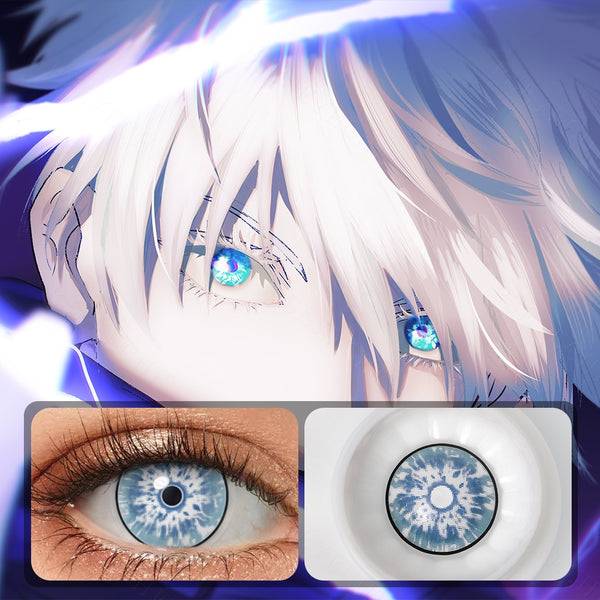 Glacier Shimmer Blue Costume Yearly Contact Lenses