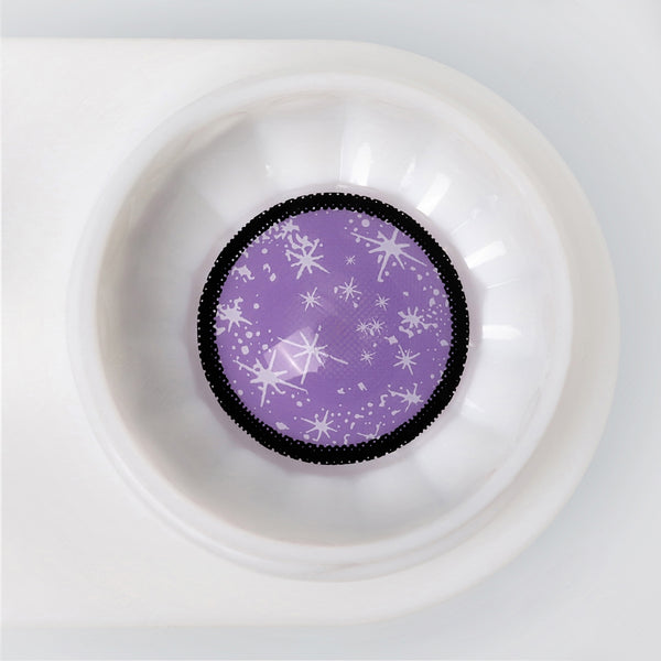 Blind Starry Purple Costume Yearly Contact Lenses
