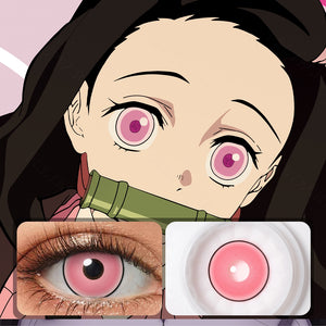 Demon Slayer Nezuko Kamado Costume Yearly Contact Lenses