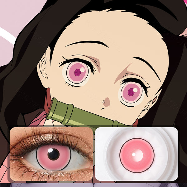 Demon Slayer Nezuko Kamado Costume Yearly Contact Lenses