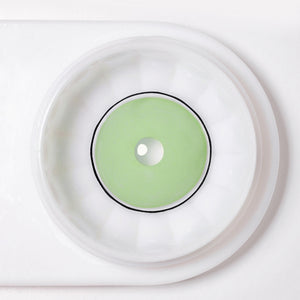 Lime Circle Green Costume Yearly Contact Lenses