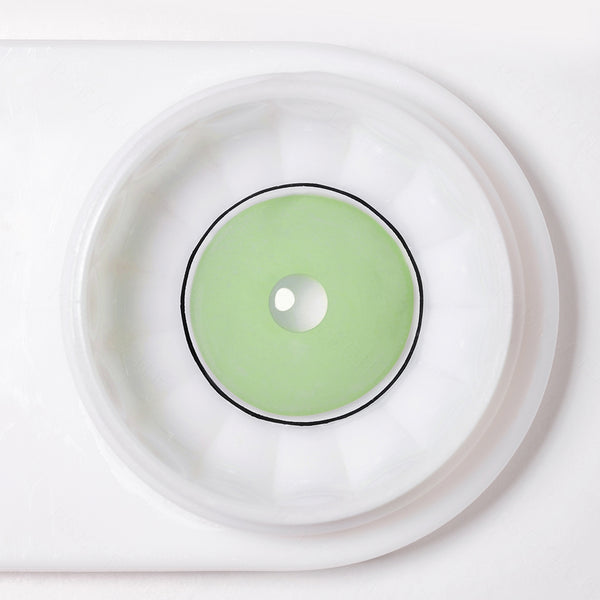 Lime Circle Green Costume Yearly Contact Lenses