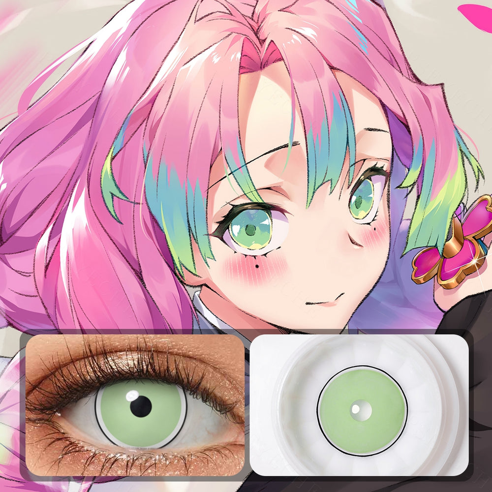 Lime Circle Green Costume Yearly Contact Lenses