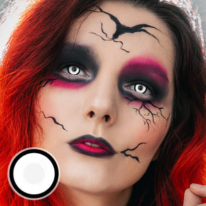 Circle White Costume Contact Lenses