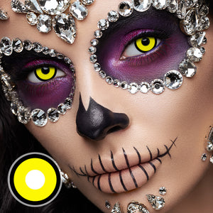 Circle Yellow Costume Contact Lenses