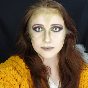 Reptile White Costume Contact Lenses