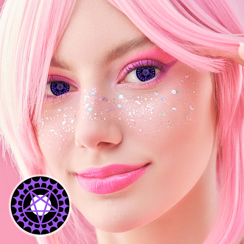 Astrolabe Purple Costume Contact Lenses