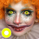 Pure Yellow Halloween Contact Lenses