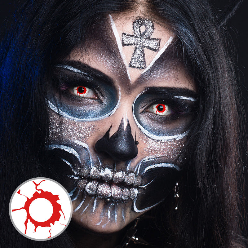 Bleeding Red Costume Contact Lenses