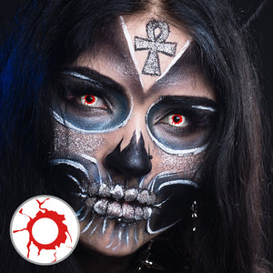 Bleeding Red Halloween Contact Lenses