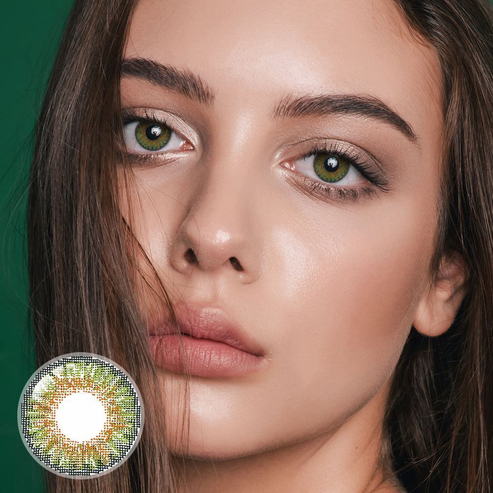 Star Green Contact Lenses