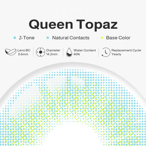 Queen Topaz Yearly Contact Lenses