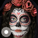 [US Warehouse] Pure Grey Halloween Monthly Contact Lenses
