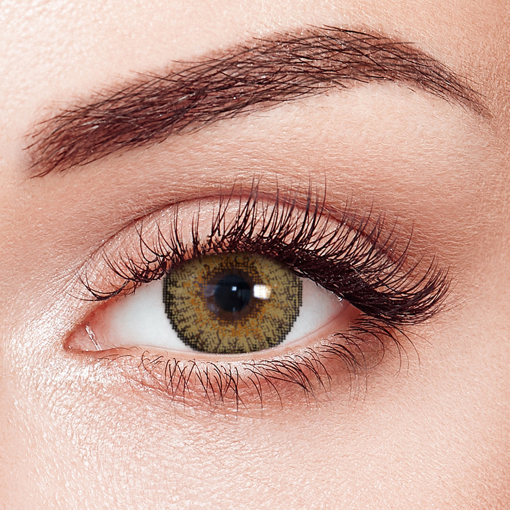 [US Warehouse] 3-Tone Pure Hazel Prescription Monthly Contact Lenses