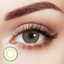 [US Warehouse] Fantasy Silky Green Prescription Monthly Contact Lenses