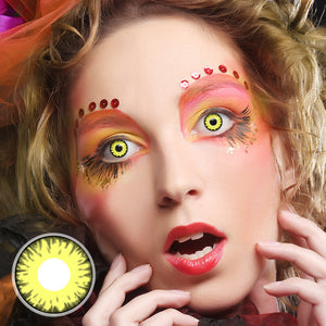 [US Warehouse] Twilight Yellow Halloween Prescription Contact Lenses