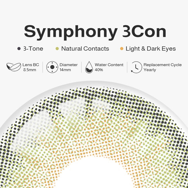 Symphony 3Con Green Contact Lenses