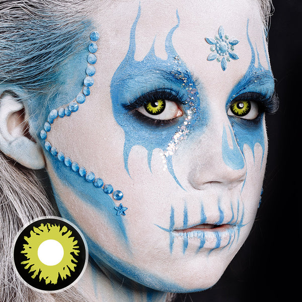 Spellbound Black Halloween Yearly Contact Lenses
