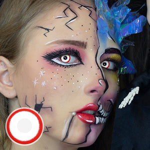 Enderglow Red Halloween Yearly Contact Lenses