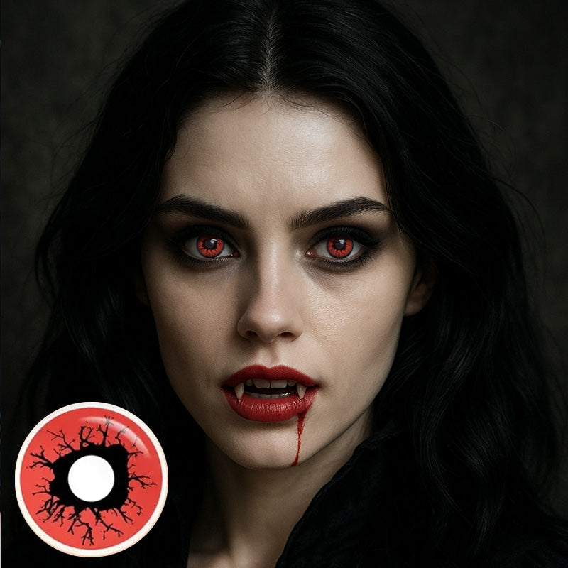 Red Cosplay Yearly Contact Lenses
