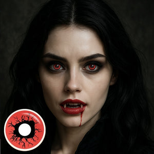 Lava Red Costume Yearly Contact Lenses