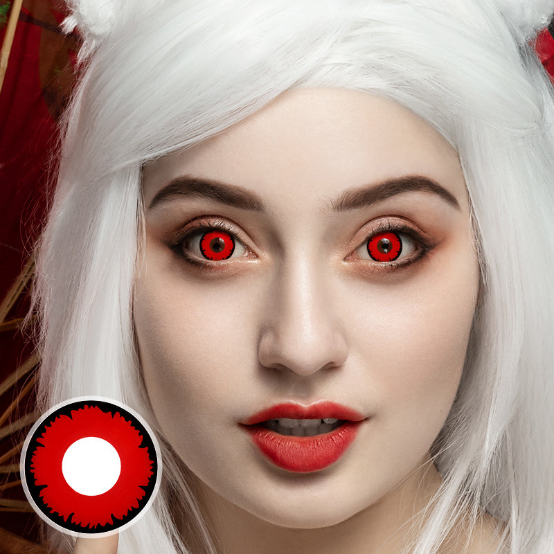 Red Cosplay Yearly Contact Lenses