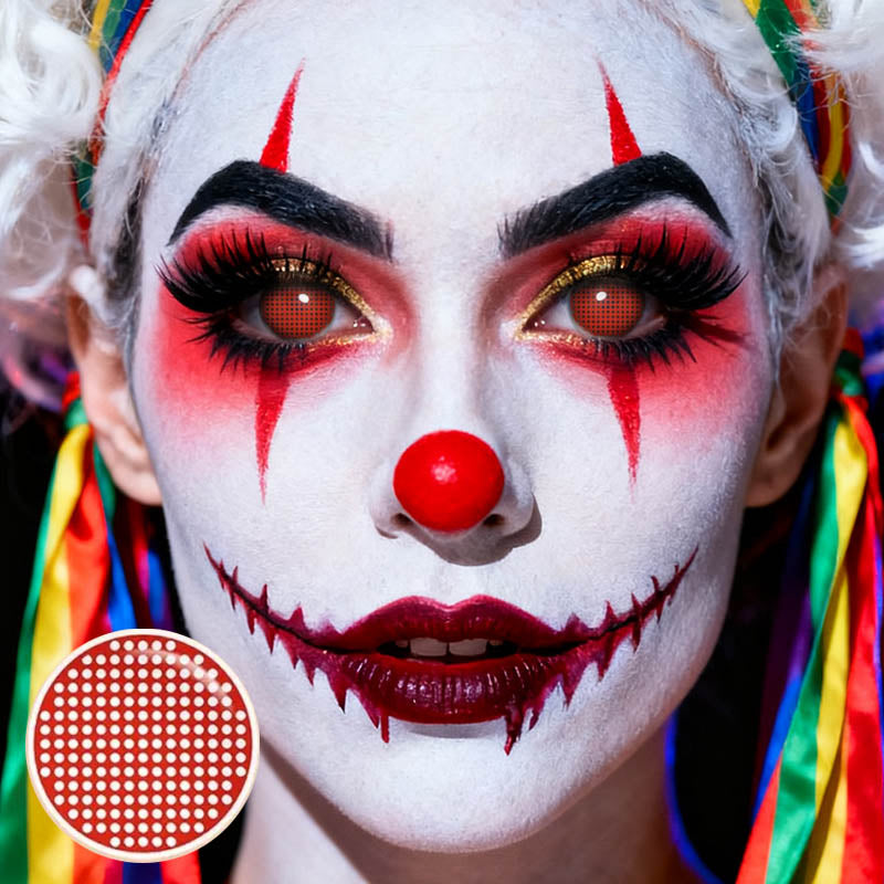 Red Halloween Yearly Contact Lenses
