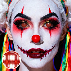 Mesh Red Costume Yearly Contact Lenses