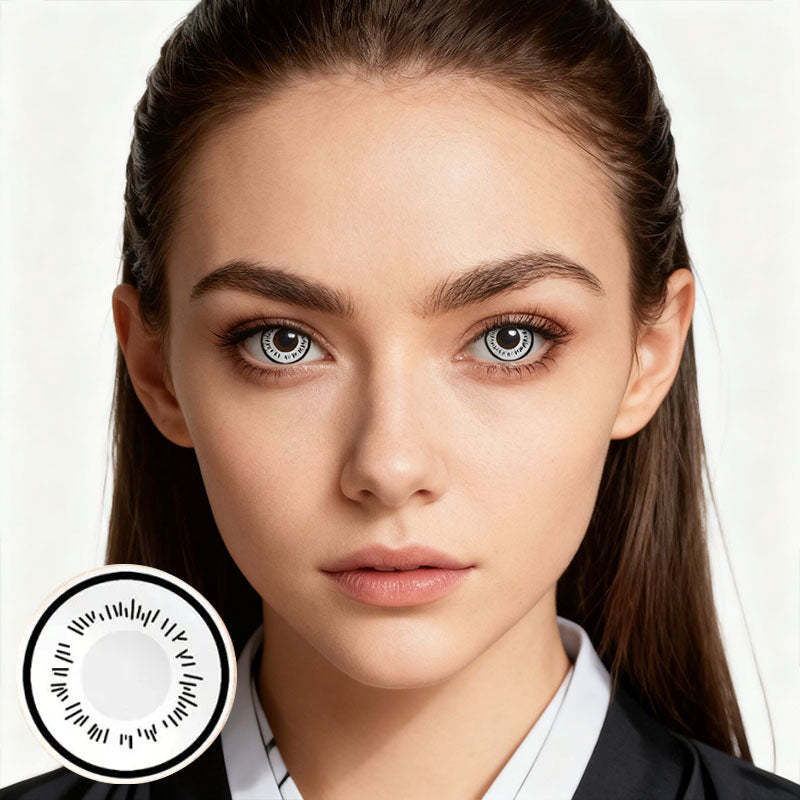White Halloween Yearly Contact Lenses