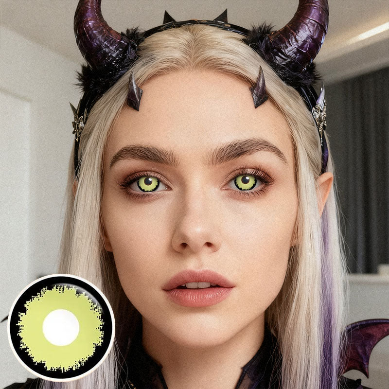Vassen Green Halloween Yearly Contact Lenses