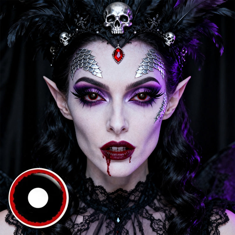 Terror Red Halloween Yearly Contact Lenses