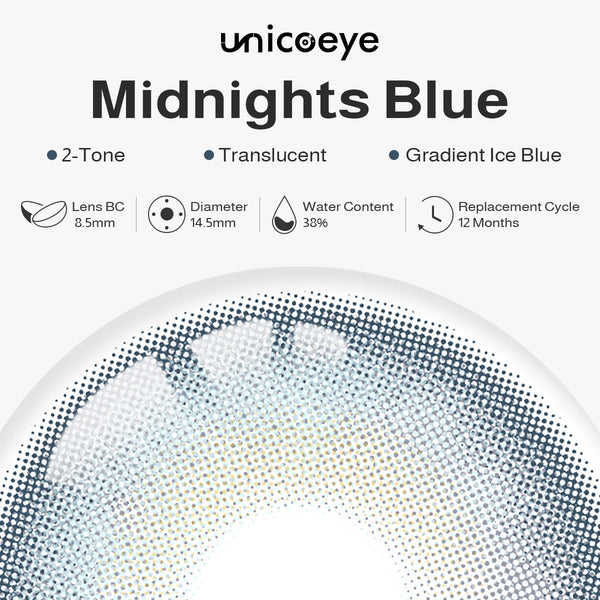 Midnights Blue Prescription Yearly Contact Lenses