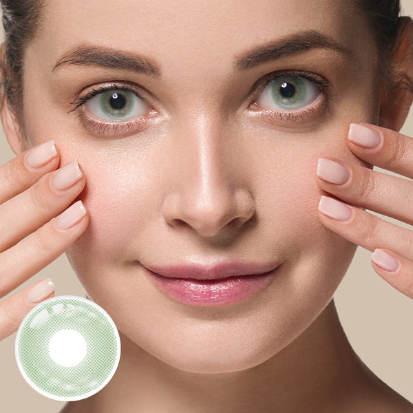 Glimmer Green Prescription Yearly Contact Lenses