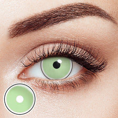 Lime Circle Green Costume Yearly Contact Lenses