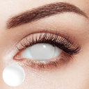Blind White Sclera 17mm Costume Yearly Contact Lenses