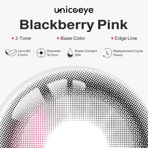 Blackberry Pink Prescription Yearly Contact Lenses
