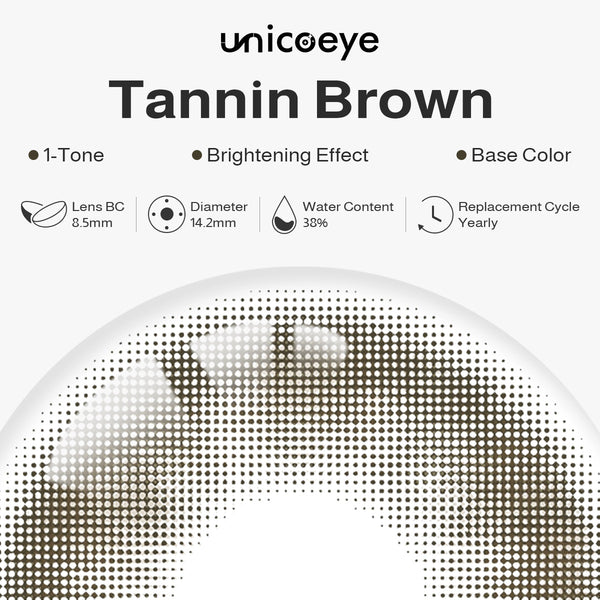 Tannin Brown Prescription Yearly Contact Lenses