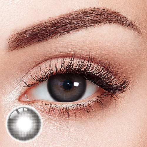 Cream Black Yearly Contact Lenses