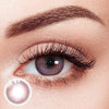 Cream Pink Prescription Yearly Contact Lenses